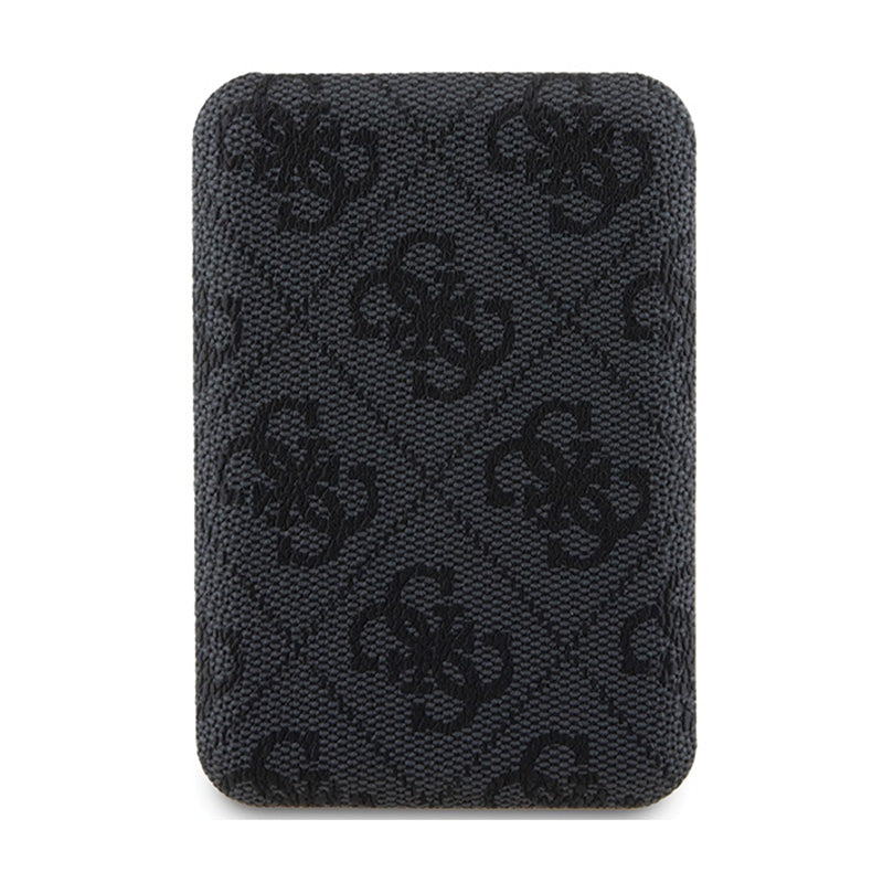 Guess 4G Leather Metal Logo MagSafe – indukcinis 5000 mAh 15W MagSafe galios bankas (juodas)