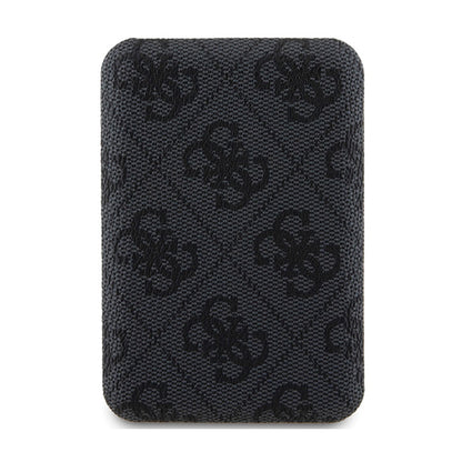 Guess 4G Leather Metal Logo MagSafe – indukcinis 5000 mAh 15W MagSafe galios bankas (juodas)