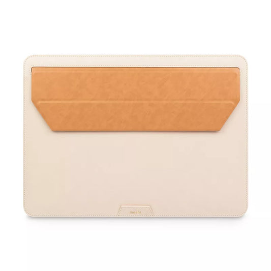 Moshi Muse 14 colių „3-in-1 Slim Sleeve“ nešiojamojo kompiuterio dėklas („Seashell White“)
