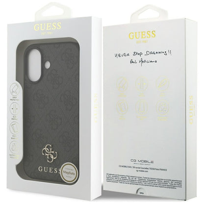 Guess 4G Small 4G ir Classic MagSafe dėklas iPhone 17 (juodas)