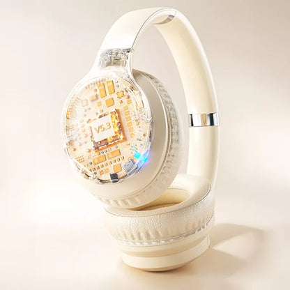 WEKOME M11 Enjoyer serija – belospalvės bevielės ausinės ant ausies su „Bluetooth V5.3 ANC“ technologija