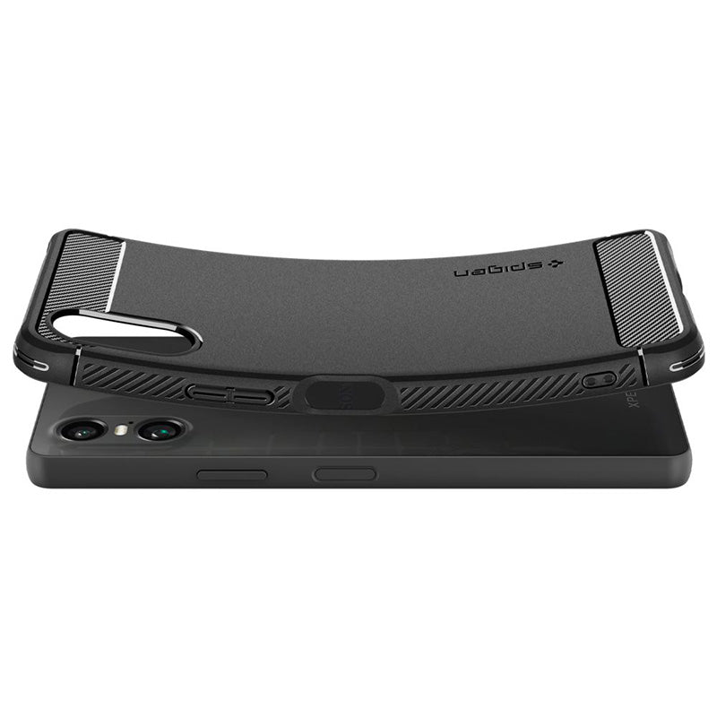 Spigen Rugged Armor – dėklas, skirtas „Sony Xperia 10 VI“ (matinė juoda)