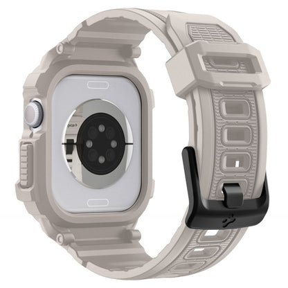 Spigen Rugged Armor Pro V2 – Dirželis su dėklu Apple Watch 10/11 46mm (Smėlio spalvos)