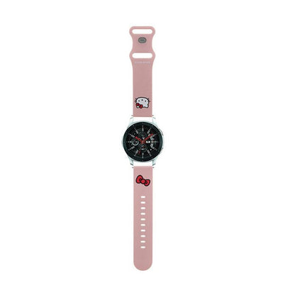 Hello Kitty Silikoninė Kitty Galva – universalus laikrodžio dirželis 22 mm (rožinis)