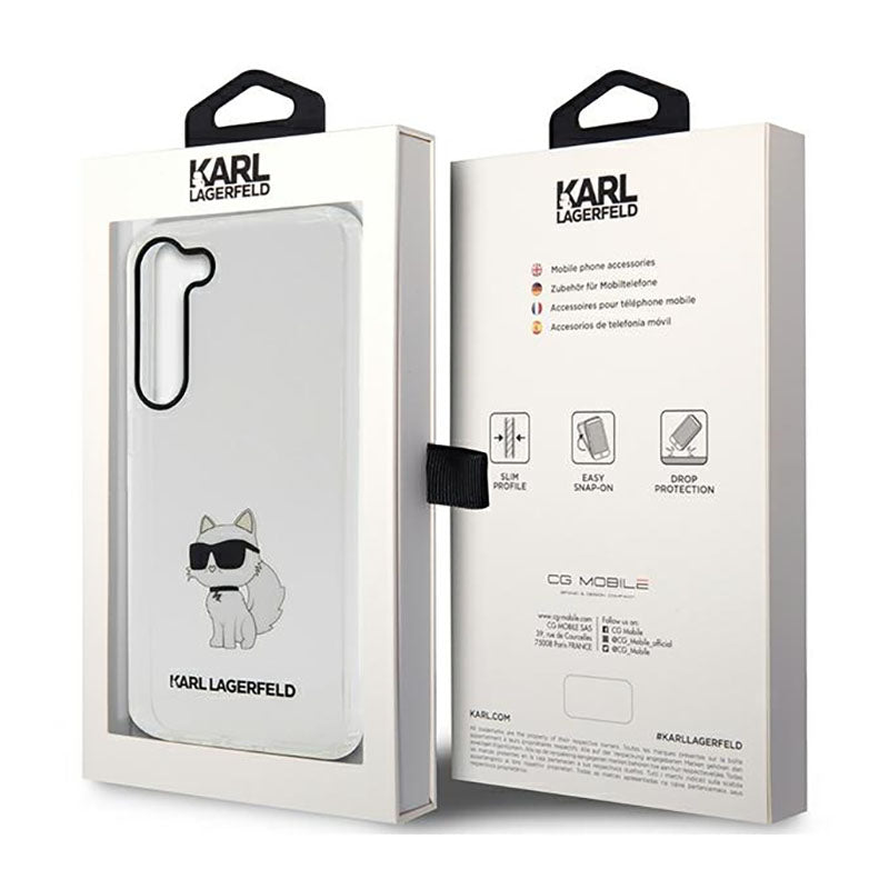 Karl Lagerfeld IML NFT Choupette – dėklas, skirtas Samsung Galaxy S23 (skaidrus)