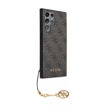 Guess 4G Charms Collection – dėklas Samsung Galaxy S24 Ultra (juodas)