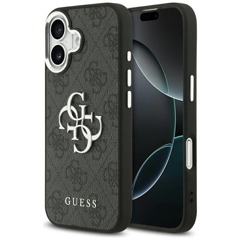 Guess 4G Big 4G Classic Logo dėklas iPhone 17 (juoda / sidabrinė)
