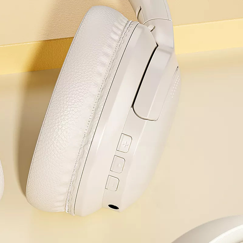 WEKOME M11 Enjoyer serija – belospalvės bevielės ausinės ant ausies su „Bluetooth V5.3 ANC“ technologija