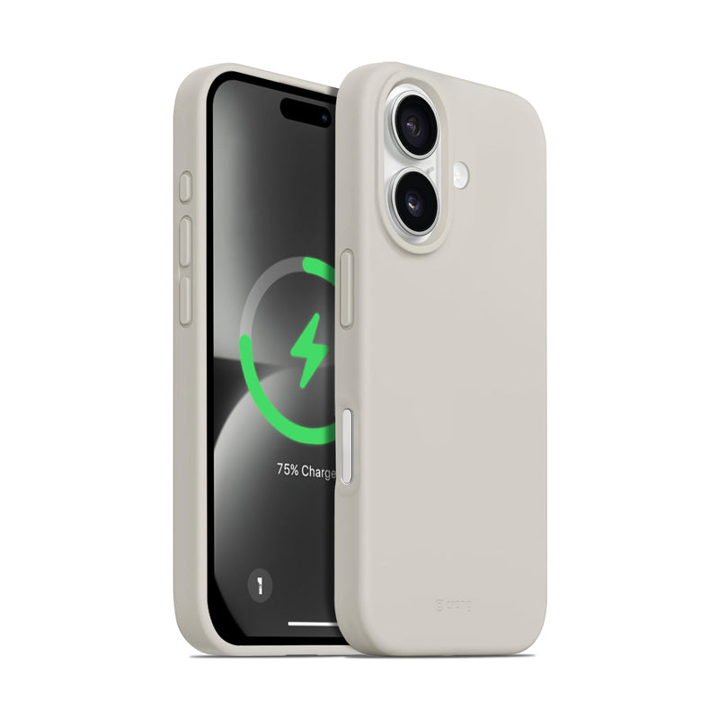 Crong Color Cover Magnetic – dėklas skirtas iPhone 16 MagSafe (akmens smėlio)