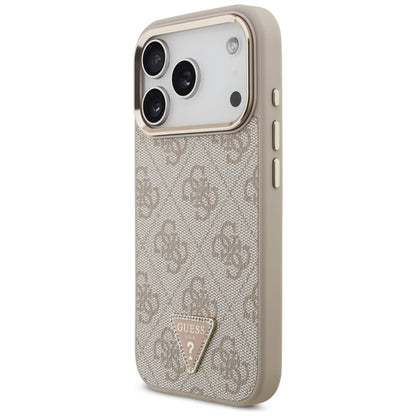 Guess 4G Triangle Logo MagSafe - Dėklas iPhone 17 Pro (rožinis)