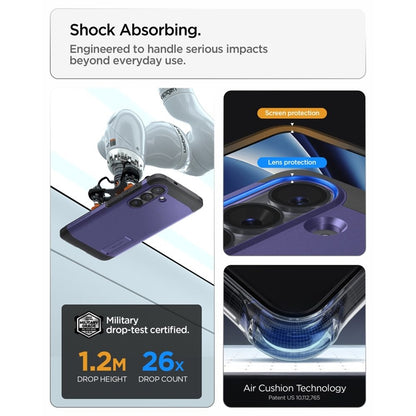 Spigen Tough Armor MagSafe – dėklas, skirtas Samsung Galaxy S26 (Ash Violet)