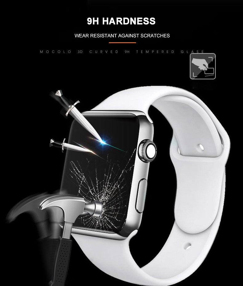 Mocolo 3D Glass Full Glue – apsauginis stiklas „Apple Watch 7/8“ 45 mm ekranui