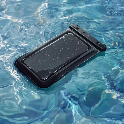 Spigen A611P Universalus vandeniui atsparus plūduriuojantis dėklas, 2 vnt. – Vandeniui atsparus dėklas išmaniesiems telefonams iki 6,9" (Matinė juoda)