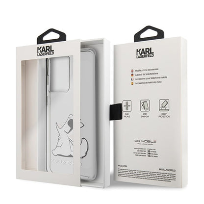 Karl Lagerfeld Choupette Fun akinių nuo saulės dėklas – skirtas Samsung Galaxy S20 Ultra (skaidrus)