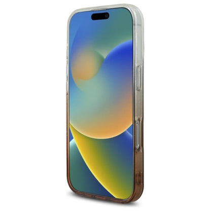 Guess IML Žėrintis Gradientinis MagSafe dėklas iPhone 16 Pro Max (Ruda)
