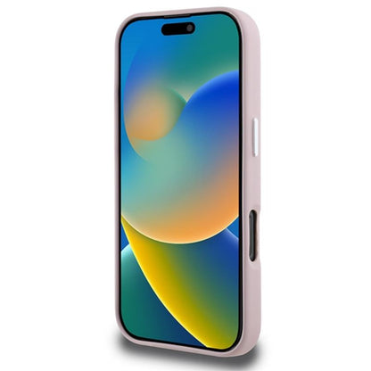 Karl Lagerfeld FW Metal Plate MagSafe – dėklas, skirtas iPhone 16 Pro (rožinis)