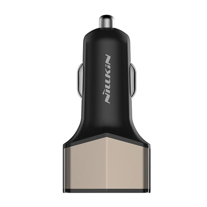 Nillkin Celerity automobilinis įkroviklis - 2x USB-A + 1x USB-C, 32W (auksinis)
