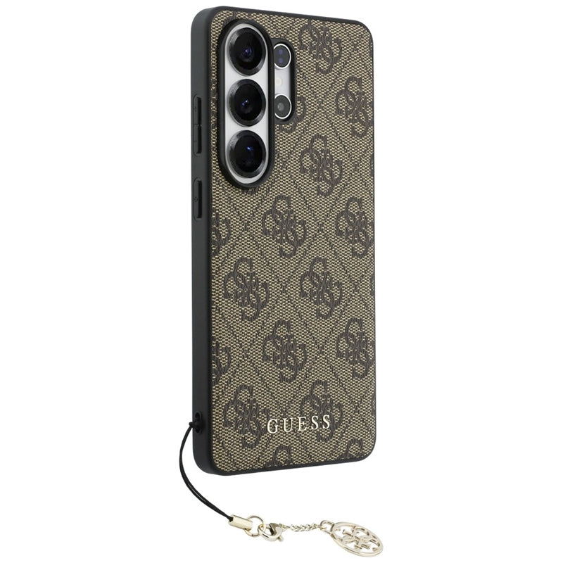 „Guess“ 4G Classic Logo Charm MagSafe dėklas – Samsung Galaxy S26 Ultra (rudas)