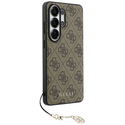 „Guess“ 4G Classic Logo Charm MagSafe dėklas – Samsung Galaxy S26 Ultra (rudas)