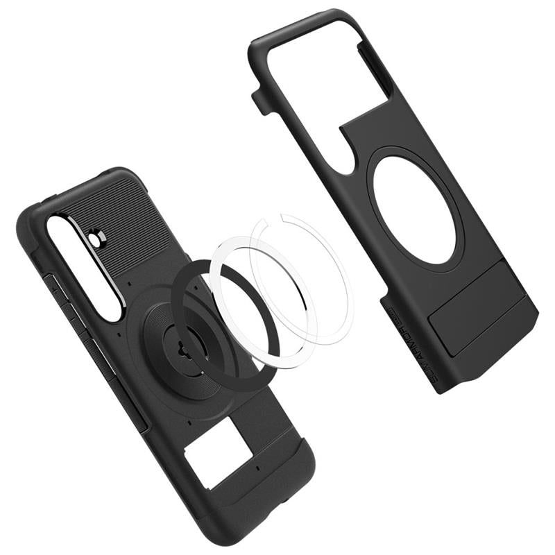 Spigen Slim Armor MagSafe – dėklas Samsung Galaxy S25 (juodas)