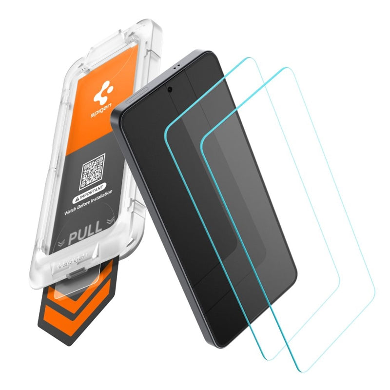 Spigen GLAS.TR EZ Fit Pro AC HD 2 vnt. – Grūdintas stiklas, skirtas Samsung Galaxy S26+ (2 vnt.)