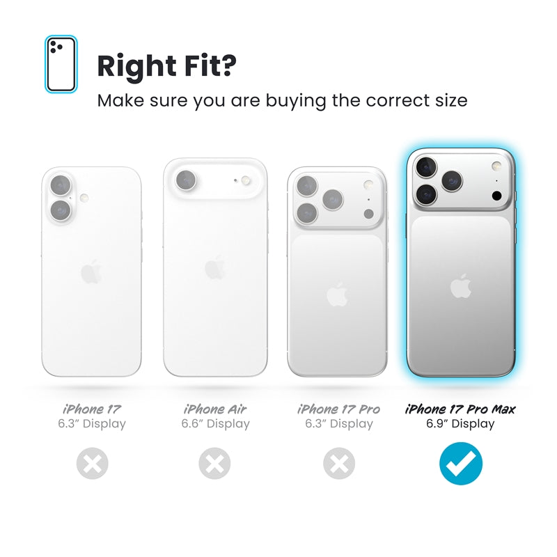 Speck Presidio2 Grip MagSafe - dėklas iPhone 17 Pro Max (Deep Sea/Silver Metallic)