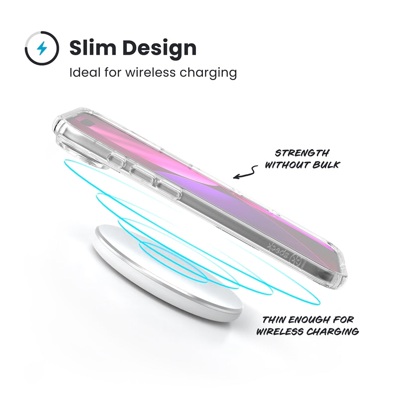 Speck Presidio Perfect-Clear – iPhone oro dėklas (Skaidrus)