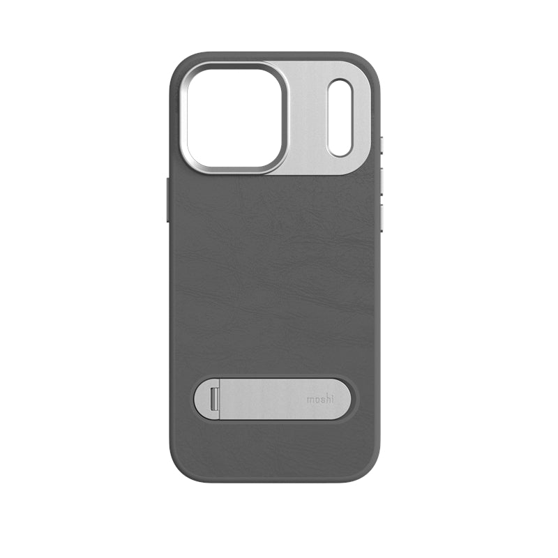 Moshi Kameleon MagSafe dėklas iPhone 17 Pro Max su stovėjimo funkcija (Midnight Gray)