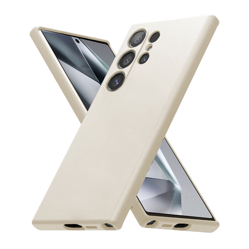 "Crong" spalvotas dangtelis - dėklas "Samsung Galaxy S24 Ultra" (smėlio spalvos)