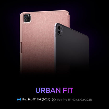 Spigen Urban Fit - Dėklas, skirtas iPad Pro 11" (M5, 2025 / M4, 2024) (Rožinis auksas)
