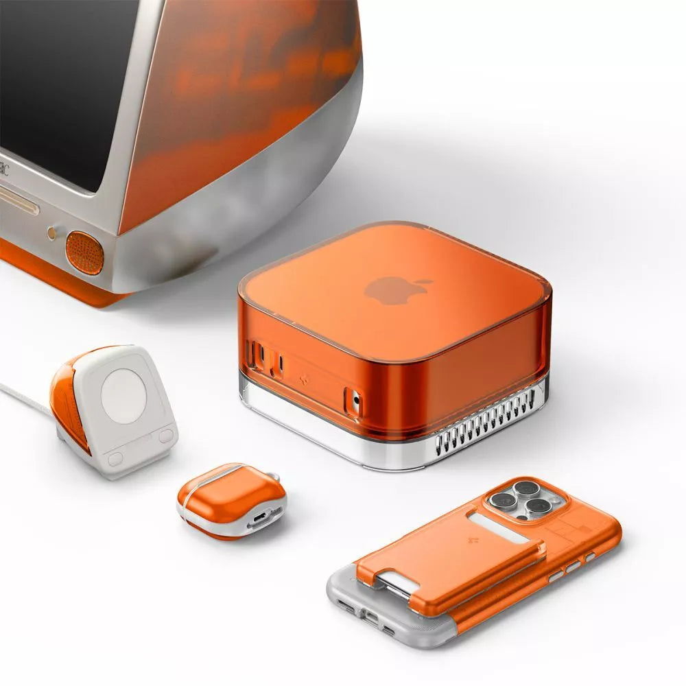 Spigen Classic C1 – „Apple Watch“ įkrovimo stovas (Mandarinų oranžinė)