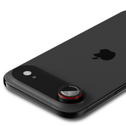 Spigen Optik Pro L-Series Glas.TR EZ Fit 2-Pack – Objektyvo apsauginis stiklas skirtas iPhone Air (2 vnt.) (Juoda / Raudona)