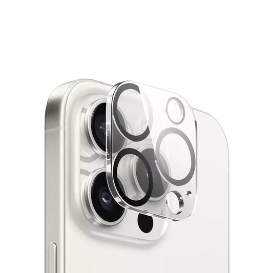 Crong Lens Shield - Kameros ir objektyvo stiklas, skirtas iPhone 15 Pro / iPhone 15 Pro Max