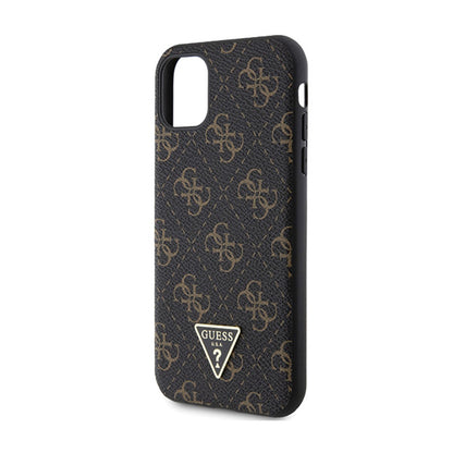 Guess 4G Triangle Metal Logo - dėklas, skirtas iPhone 11 (juodas)