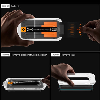 Spigen GLAS.TR EZ Fit Pro 2-Pack - Grūdintas stiklas, skirtas Samsung Galaxy S25 FE