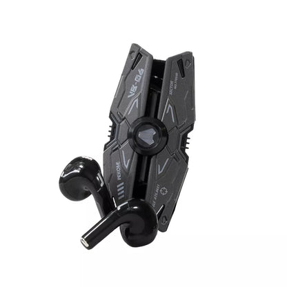 WEKOME VB06 Mecha serija – belaidės „Bluetooth V5.3 TWS“ ausinės su įkrovimo dėklu (Tarnish)