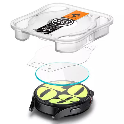 Spigen GLAS.TR EZ FIT 2 vnt. – grūdintas stiklas, skirtas Samsung Galaxy Watch 7 44 mm (2 vnt.)