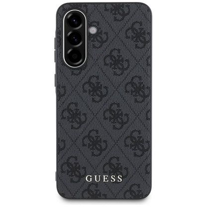 Guess 4G Metal Gold Logo - dėklas, skirtas „Samsung Galaxy A56 5G“ (juodas)