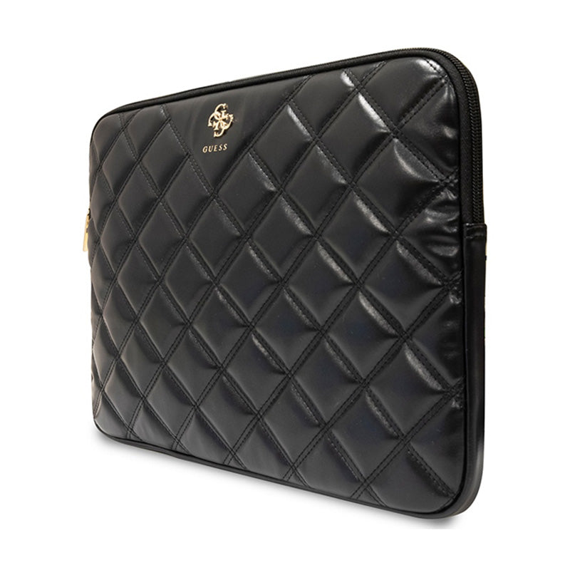 Guess Quilted 4G Sleeve – Nešiojamojo kompiuterio dėklas 13" / 14" (juodas)