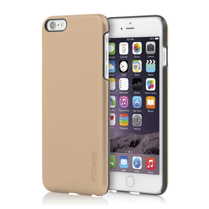 Incipio Feather SHINE dėklas, skirtas iPhone 6s Plus / iPhone 6 Plus (šviesiai aukso rožinės spalvos)