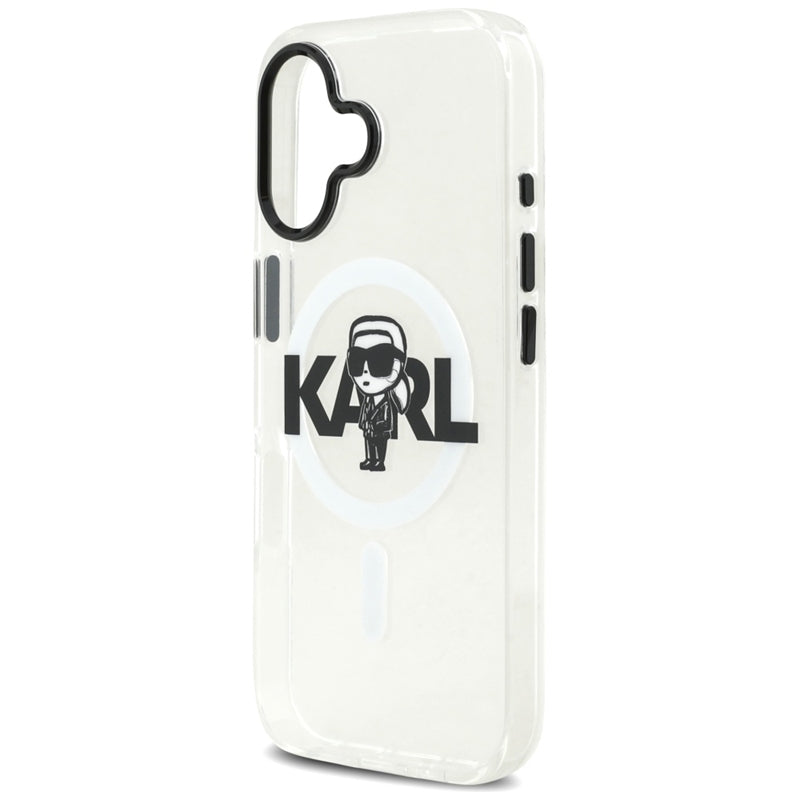 Karl Lagerfeld IML Karl Sketch Logo MagSafe - dėklas iPhone 17 (Skaidrus)