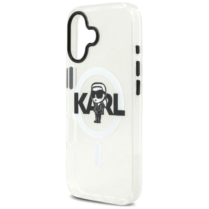 Karl Lagerfeld IML Karl Sketch Logo MagSafe - dėklas iPhone 17 (Skaidrus)