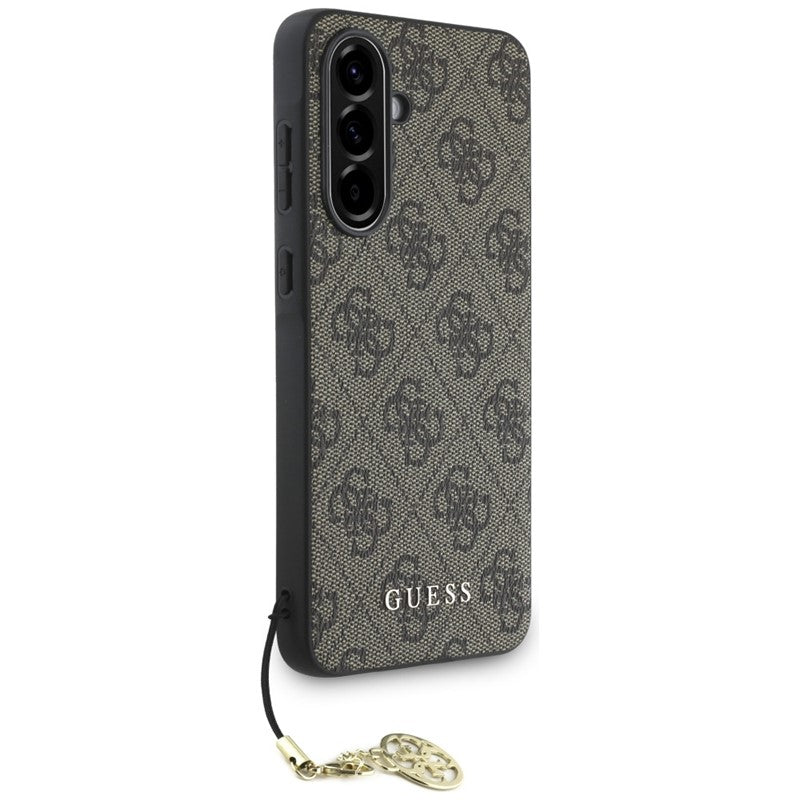 Guess 4G Charms kolekcija – dėklas Samsung Galaxy A56 5G (rudas)