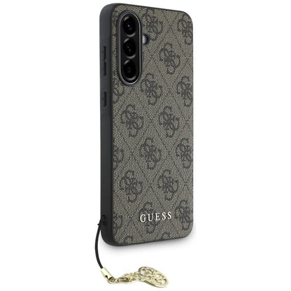 Guess 4G Charms kolekcija – dėklas Samsung Galaxy A56 5G (rudas)