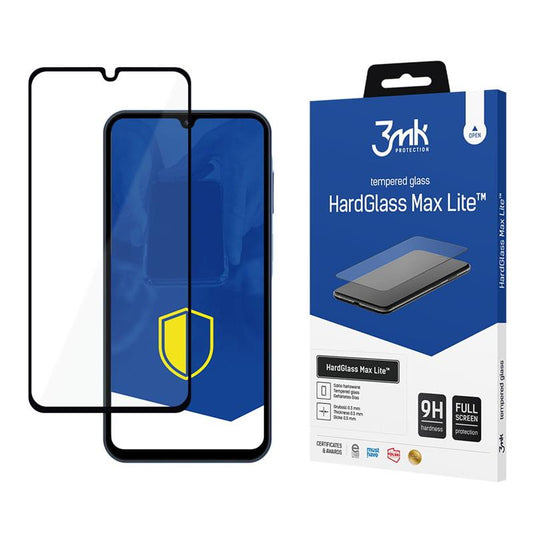 3mk HardGlass Max Lite - Grūdintas stiklas, skirtas Samsung Galaxy A15 5G (juodas)