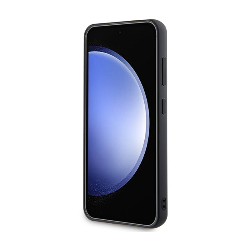 Karl Lagerfeld deimantinis metalinis logotipas – Samsung Galaxy S24 dėklas (juodas)