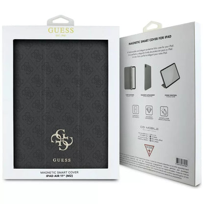 Guess Magnetic 4G Big Logo – dėklas iPad Air 11" M3 (2025) / iPad Air 11" M2 (2024) (juodas)