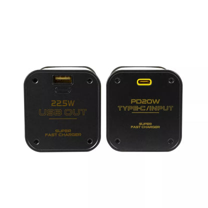 WEKOME WP-347 Vanguard Series – Power bank 20000 mAh ypač greitas įkrovimas su integruotu USB-C PD 20W & Lightning + USB-A QC3.0 22.5W kabeliu (juodas)