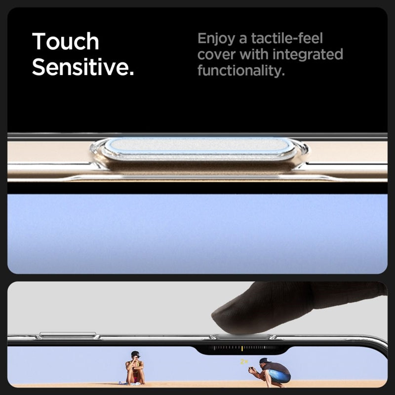 Spigen Thin Fit T Mag MagSafe dėklas iPhone 16 Pro Max (Skaidrus / Baltas)
