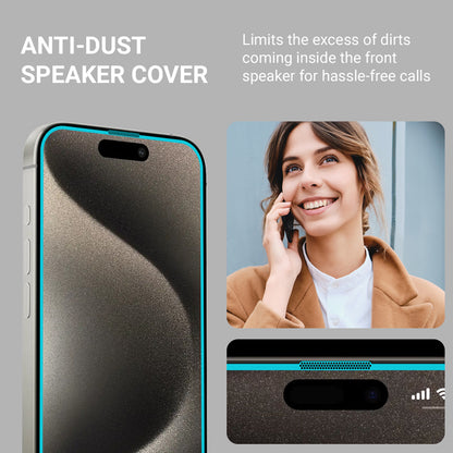 Crong EasyShield 2 pakuotės – grūdintas stiklas, skirtas „iPhone 16 Pro Max“ (2 vnt.)